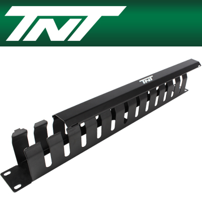 강원전자 TNT 허브랙/서버랙 케이블 매니지먼트 판넬(1U/블랙) NM-TNT69