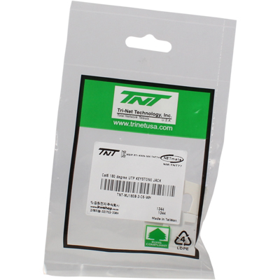 강원전자 TNT CAT.6 UTP 스냅인 키스톤잭 모듈(180도) NM-TNT77