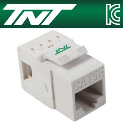 강원전자 TNT CAT.5E UTP 스냅인 키스톤잭 모듈(180도) NM-TNT79