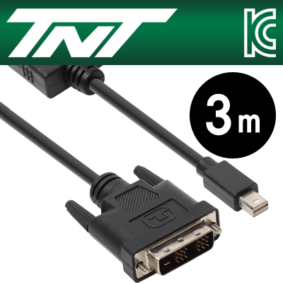 강원전자 TNT Mini DisplayPort to DVI(18+1) 케이블 3m NM-TNT84D