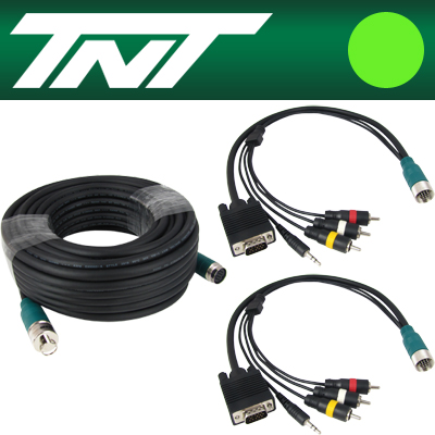 강원전자 TNT RGB+스테레오 or 3RCA 분리형(배관용) 케이블 31m NM-TNTA30S4