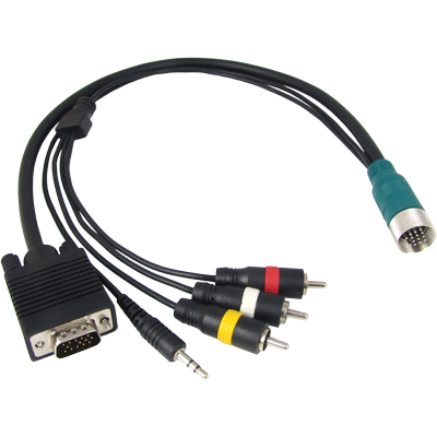 강원전자 TNT RGB+스테레오 or 3RCA 분리형(배관용) 케이블 41m NM-TNTA40S4