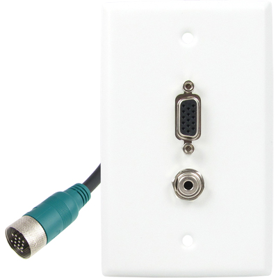 강원전자 TNT RGB+스테레오 월 플레이트 분리형(배관용) 케이블 25m NM-TNTA25S5