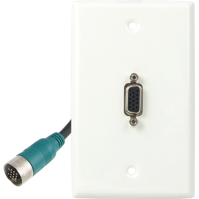 강원전자 TNT RGB 월 플레이트 분리형(배관용) 케이블 15m NM-TNTA15S6