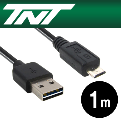 강원전자 TNT USB2.0 양면인식 마이크로 5핀 케이블 1m NM-TNTR04