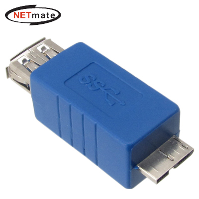 강원전자 넷메이트 USB3.0 AF to MicroB 젠더(블루) NM-U3G02