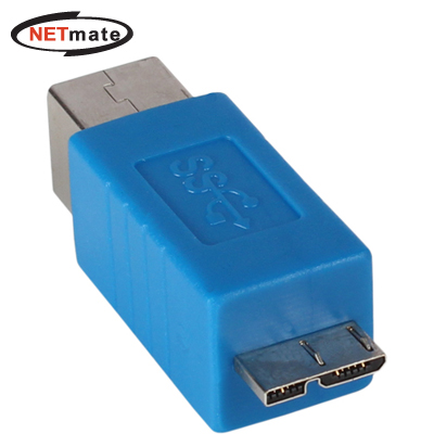 강원전자 넷메이트 USB3.0 BF/MicroB 젠더(블루) NM-UG304