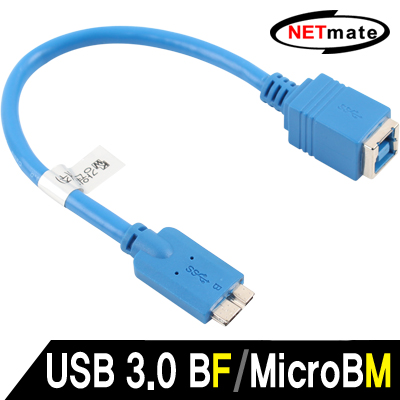 강원전자 넷메이트 USB3.0 BF/MicroB 케이블 젠더 0.15m NM-UG304C