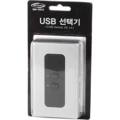 강원전자 넷메이트 USB2.0 2B:1A 수동선택기(벽걸이형) NM-US12