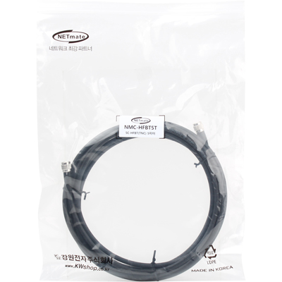 강원전자 넷메이트 5C-HFBT TNC-TNC 동축 케이블(동복강선/4합/75ohm) 5m NMC-HFBT5T