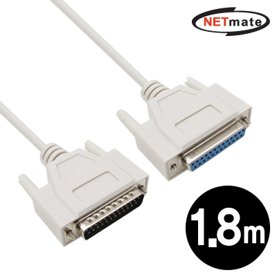 강원전자 넷메이트 NMC-NF18G 25핀 M/F 연장 케이블 1.8m