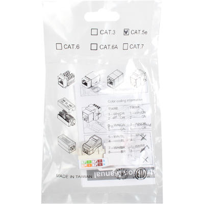 강원전자 플러그마스터 CAT.5E UTP 보안(Lock) 키스톤잭 NM-PK05L