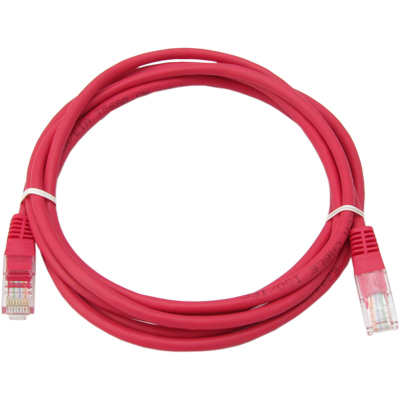 강원전자 넷메이트 CAT.5E UTP 다이렉트 케이블(레드) 2m NMC-U502R