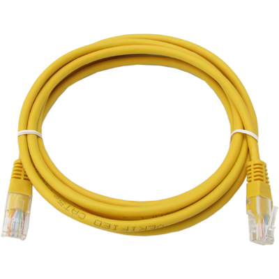 강원전자 넷메이트 CAT.5E UTP 다이렉트 케이블(옐로우) 3m NMC-U503Y