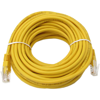 강원전자 넷메이트 CAT.5E UTP 다이렉트 케이블(옐로우) 20m NMC-U520Y