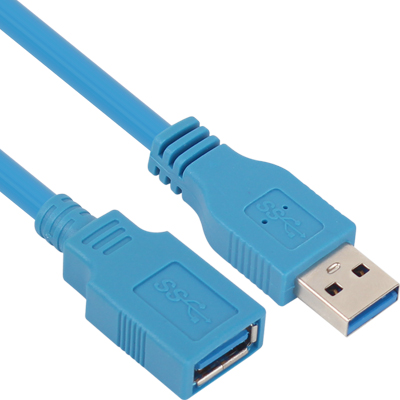 강원전자 넷메이트 USB3.0 연장 AM-AF 케이블 0.5m (블루/몰딩 타입) NMC-UF305BLN