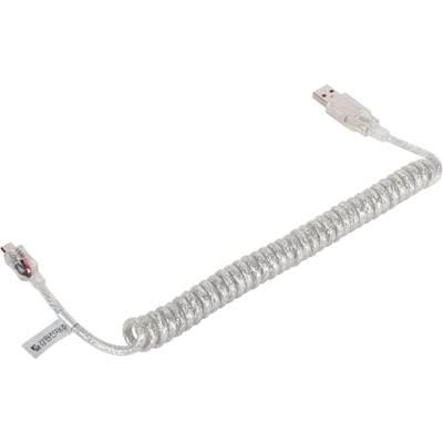 강원전자 넷메이트 USB2.0 AM-Micro 5핀 스프링 케이블 1.5m NMC-UMB15C