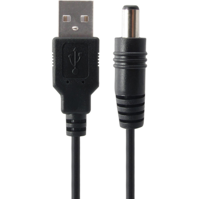 강원전자 넷메이트 USB 전원 케이블 1.5m (5.5x2.5mm/0.5W/블랙) NMC-UP25155