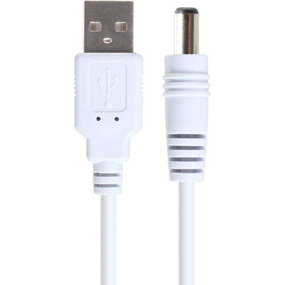 강원전자 넷메이트 USB 전원 케이블 1m (5.5x2.5mm/24W/화이트) NMC-UP254W