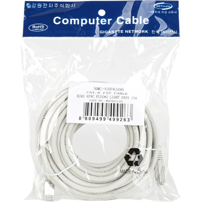 강원전자 넷메이트 CAT.6 FTP 다이렉트 케이블 10m NMC-USF6100