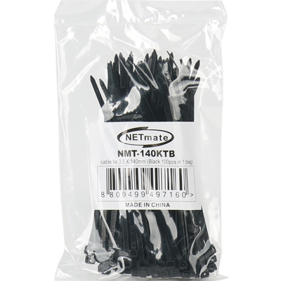 강원전자 넷메이트 3.5x140mm 케이블 타이 (블랙/100EA) NMT-140KTB