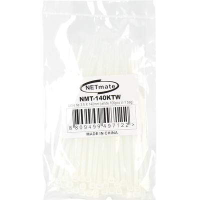 강원전자 넷메이트 3.5x140mm 케이블 타이 (화이트/100EA) NMT-140KTW
