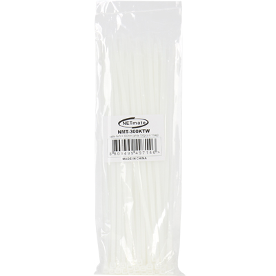 강원전자 넷메이트 5x300mm 케이블 타이 (화이트/100EA) NMT-300KTW