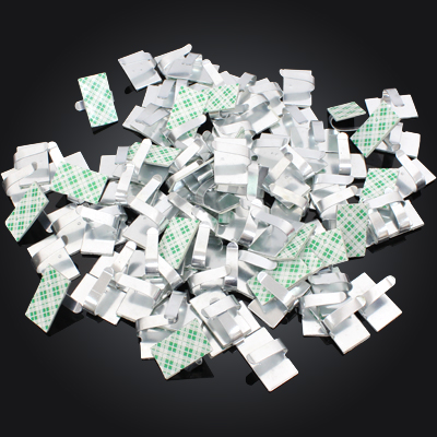 강원전자 넷메이트 케이블 정리용 메탈 클램프 (25x15mm/100EA) NMT-CB4