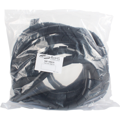 강원전자 넷메이트 케이블 정리용 헤리컬밴드 5m (30mm/블랙) NMT-SWA30