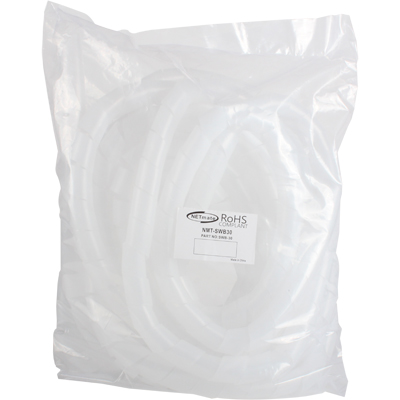 강원전자 넷메이트 케이블 정리용 헤리컬밴드 10m (30mm/화이트) NMT-SWB30