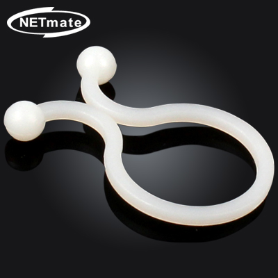 강원전자 넷메이트 케이블 정리용 트위스트 케이블 타이 (22.7mm/화이트/100EA) NMT-TL23
