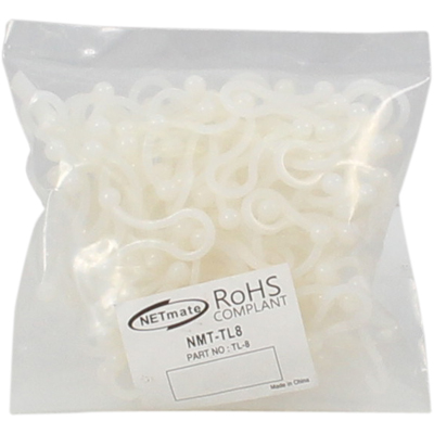 강원전자 넷메이트 케이블 정리용 트위스트 케이블 타이 (8.3mm/화이트/100EA) NMT-TL8