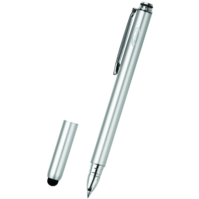 강원전자 넷메이트 모바일 볼펜겸용 정전식 특허 터치펜(실버) NMTP-ST03SV