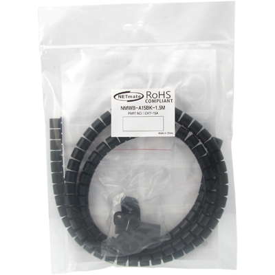강원전자 넷메이트 매직 케이블 1.5m (15mm/블랙) NMWB-A15BK