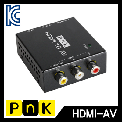 강원전자 PnK HDMI to AV(컴포지트) 컨버터 P017A