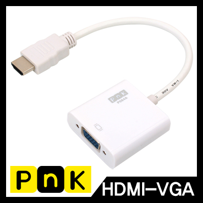 강원전자 PnK HDMI to VGA(RGB) 컨버터(케이블 타입/무전원) P084A