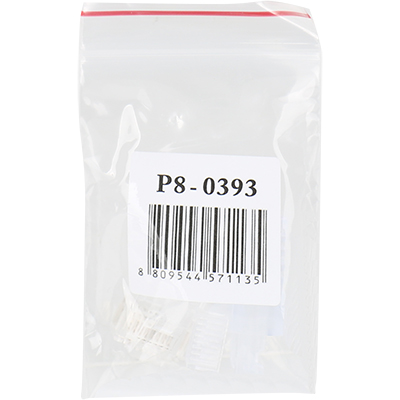 강원전자 플러그마스터 UTP CAT.6 RJ-45 8P8C 플러그&부트 - Three Prongs 핀(100개) P8-0393