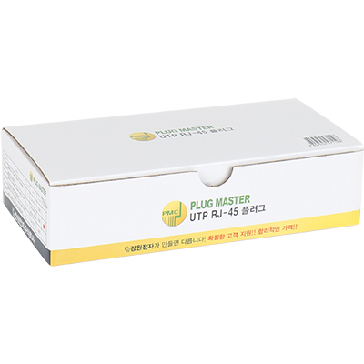 강원전자 플러그마스터 STP CAT.7/CAT.6A RJ-45 8P8C 플러그 - Three Prongs 핀(100개) P8-0643