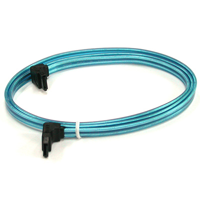 강원전자 넷메이트 SATA(ㄱ형)-SATA(ㄱ형) 케이블 1m (Blue) NMP-ST10BL