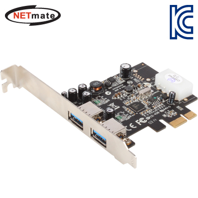 강원전자 넷메이트 USB3.1 Gen1 2포트 PCI Express 카드(Renesas/NEC)(슬림PC겸용) U-710