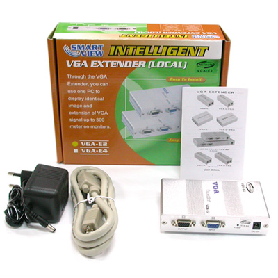 강원전자 넷메이트 VGA 1:3 익스텐더(로컬)(300m) VGA-E2