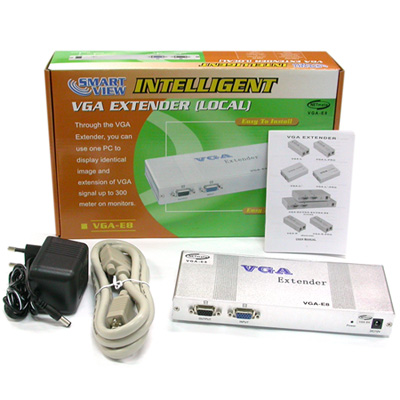 강원전자 넷메이트 VGA-E8 1:9 VGA 익스텐더(300m)