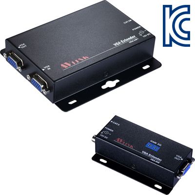 강원전자 넷메이트 VGA-EW Plus VGA 1:2 벽걸이형 익스텐더(로컬 + 리모트)(180m)