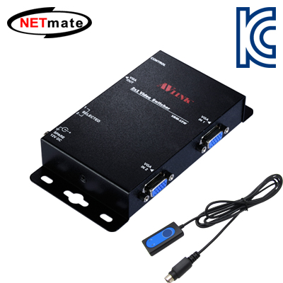 강원전자 넷메이트 고해상도 2:1 모니터 수동선택기(벽걸이형) VRM-12W