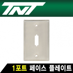 강원전자 TNT 1포트 스테인리스 페이스 플레이트 NM-TNT116