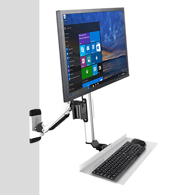 강원전자 넷메이트 2단 관절형 모니터 스탠딩 벽걸이 거치대(기계식/가스스프링/7+1kg) NMA-VMW15