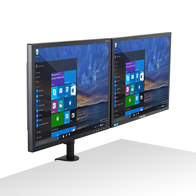 강원전자 넷메이트 3단 관절형 듀얼 모니터 거치대(기계식/10kg) NMA-LT212