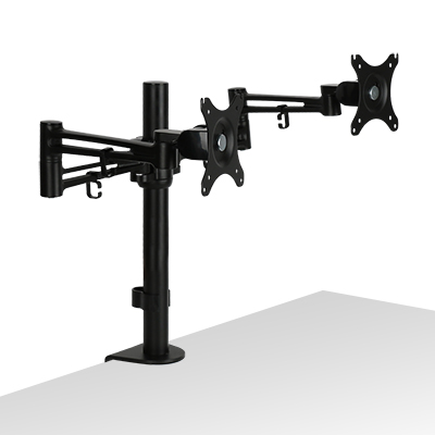 강원전자 넷메이트 3단 관절형 듀얼 모니터 거치대(기계식/10kg) NMA-LT212