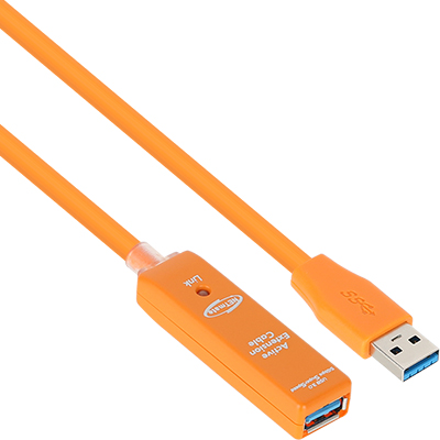 강원전자 넷메이트 USB3.0 리피터 3m (오렌지/전원 아답터 포함) CBL-302OR-3M