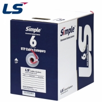 LS전선 CAT.6 UTP 케이블 300m (단선/레드) LS CAT.6 UTP 300m(Red)
